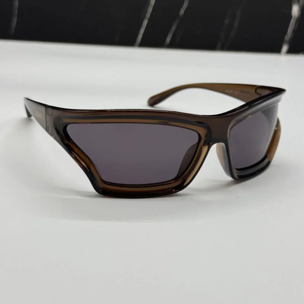 NEW LW40143U 47A LOEWE SUNGLASSES BROWN GREY UNISEX EYEWEAR LOEWE - Picture 4 of 12